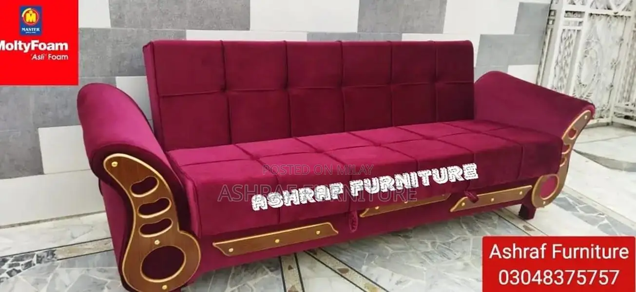 Convertible L-Shape Sofa Bed with Molty Foam