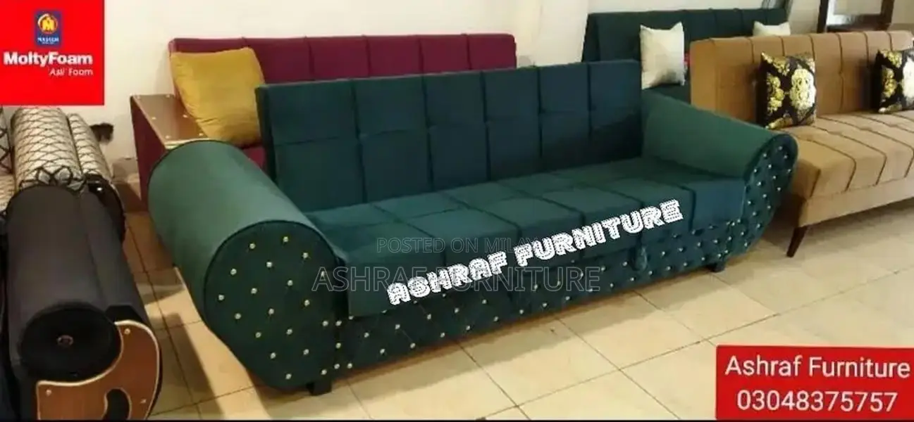Convertible L-Shape Sofa Bed with Molty Foam
