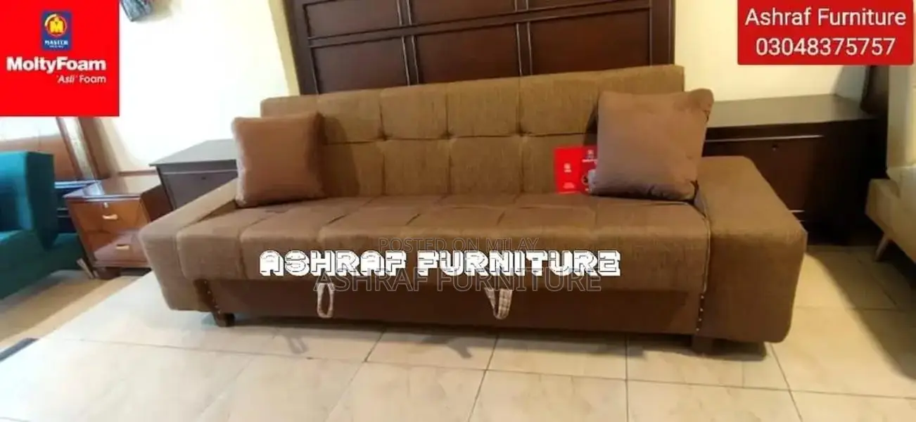 Convertible L-Shape Sofa Bed with Molty Foam