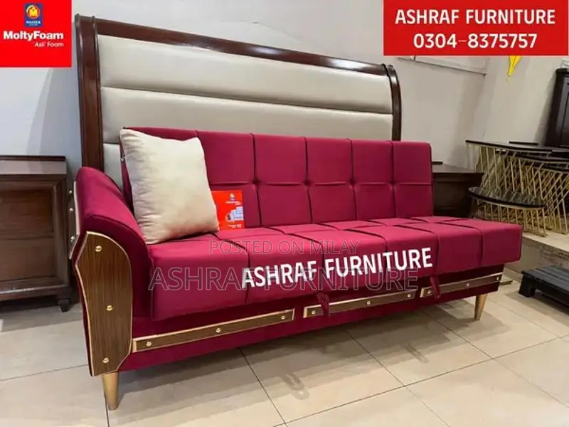Convertible L-Shape Sofa Bed with Molty Foam