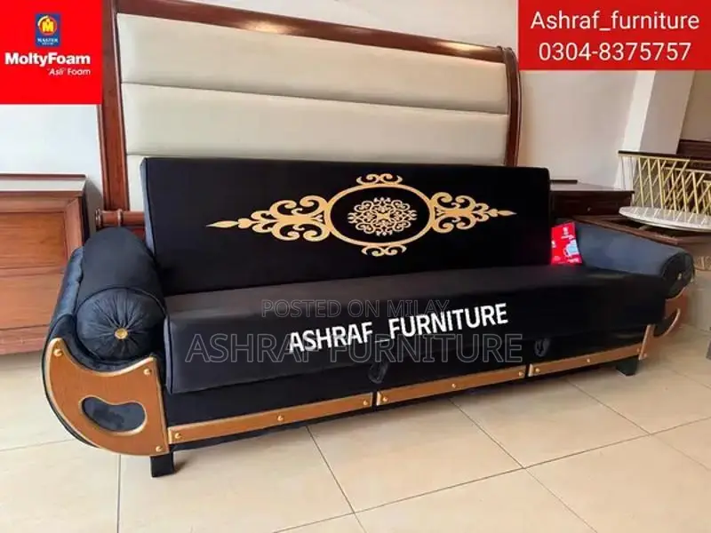 Convertible L-Shape Sofa Bed with Molty Foam