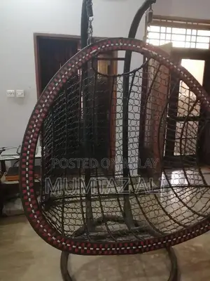 Photo - Wrought Iron Garden Swing Chair - Outdoor Relaxation Furniture