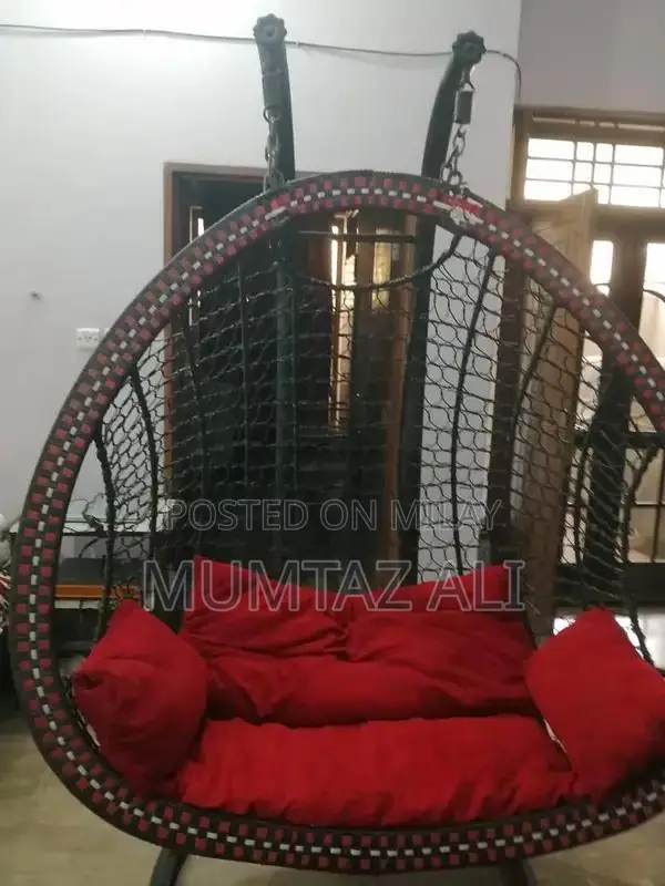 Wrought Iron Garden Swing Chair - Outdoor Relaxation Furniture