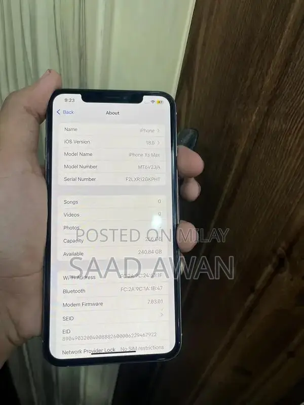 Apple iPhone XS Max 256GB Unlocked Smartphone