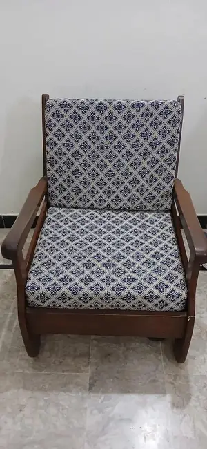 Wooden Living Room Sofa Set with Matching Table - 5 Seater