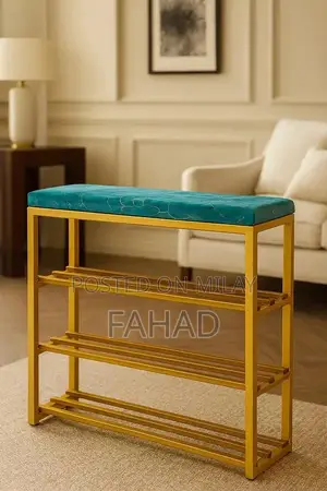 Photo - Multi-Purpose Shoe Rack with Soft Cushioned Seat