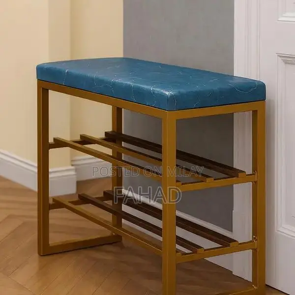Multi-Purpose Shoe Rack with Soft Cushioned Seat