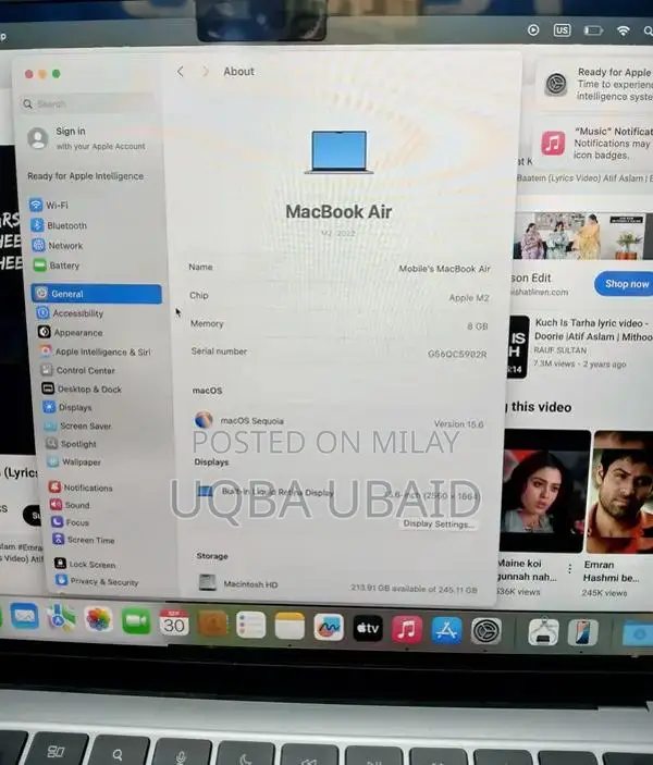 Apple MacBook Air M2 Laptop - Compact Powerhouse