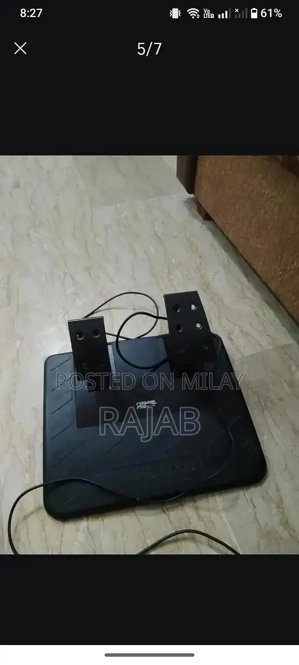 Gaming Steering Wheel with Brake and Accelerator Controls