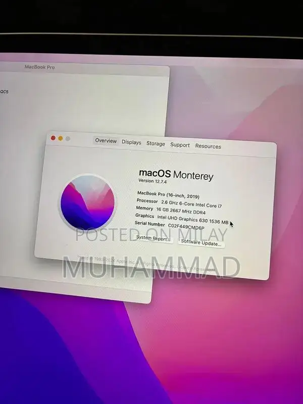 Apple MacBook Pro 16-inch Core i7 Laptop 2019