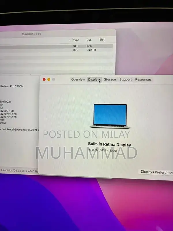 Apple MacBook Pro 16-inch Core i7 Laptop 2019