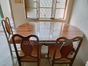 Dininig table with 6 chairs and sofa table with prayer  choki