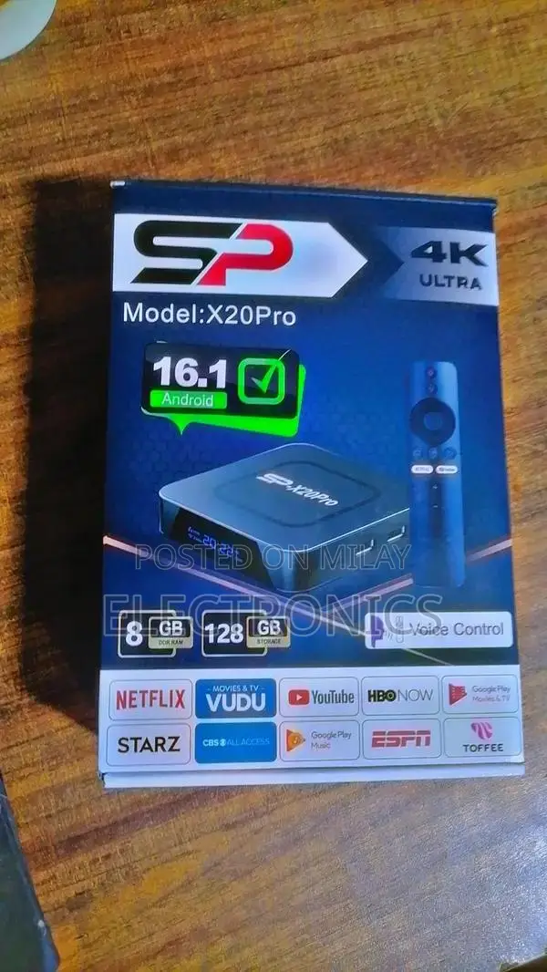 Android Media Streaming Box with Voice Remote Control