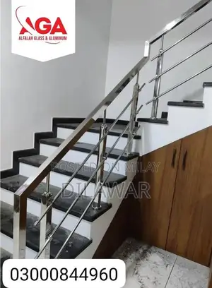 Steel Railing, Glass Railing, Iron, Stairs, Balcony, terrace,Stainless