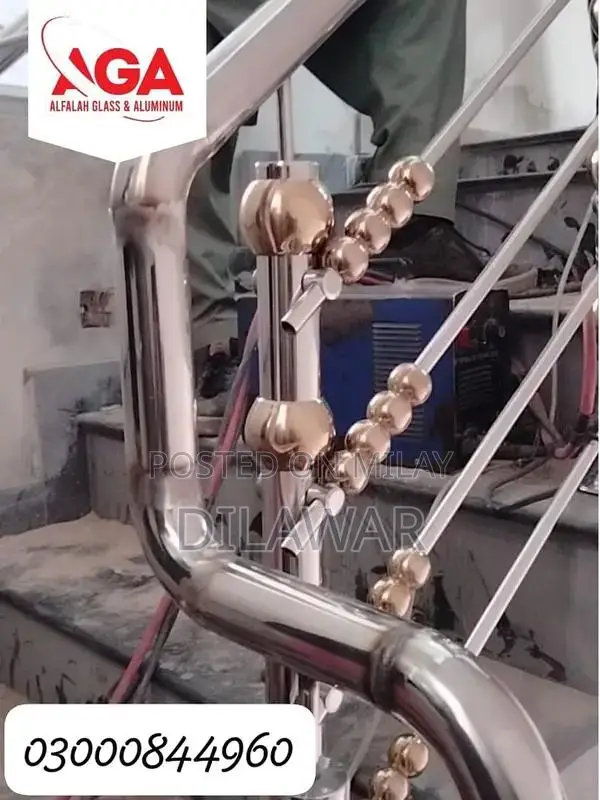 Steel Railing, Glass Railing, Iron, Stairs, Balcony, terrace,Stainless