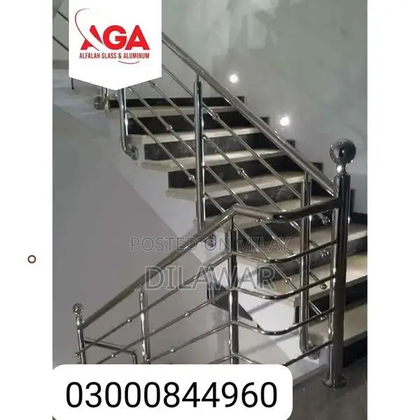 Steel Railing, Glass Railing, Iron, Stairs, Balcony, terrace,Stainless