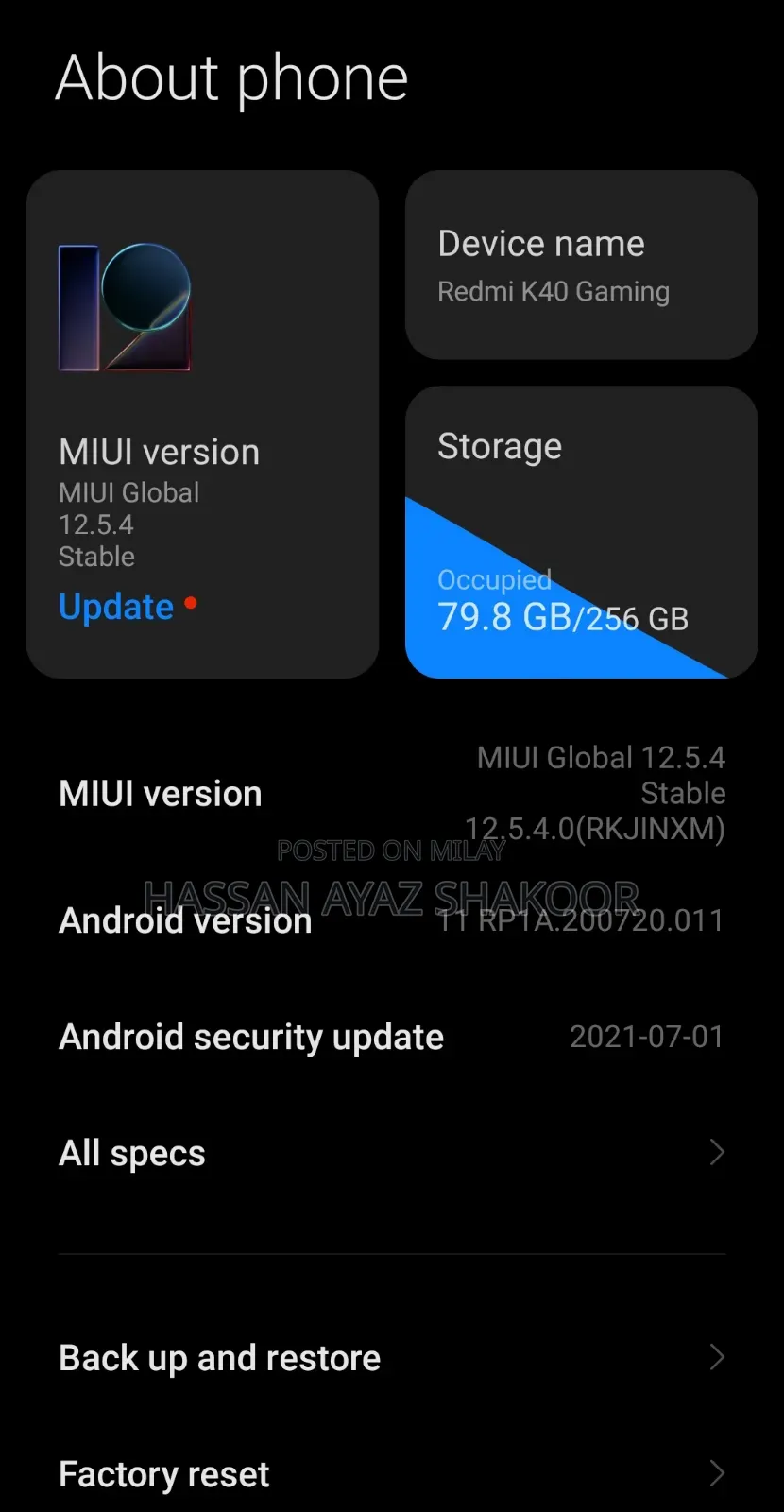 Xiaomi Redmi K40 Pro 256 GB White