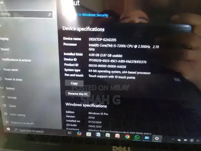 DELL 360-Degree Touchscreen Laptop 7th Generation