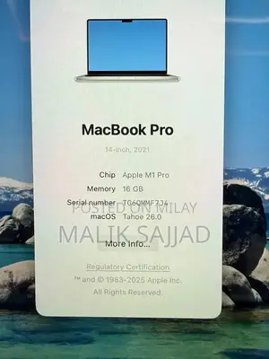 Photo - Apple MacBook Pro M1 Laptop - Pristine Condition