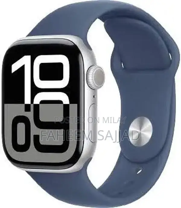 Apple Watch Series 10 Smart Wearable 42mm Silver Blue Band