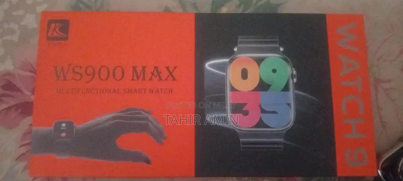 Smart Watch WS900 Max: Sleek Aluminum Design with Complete Accessory S