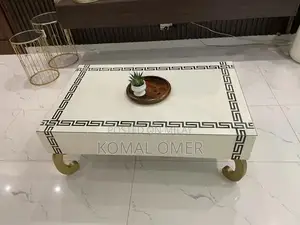 Modern Wooden Center and Side Table Set with Glass Tops