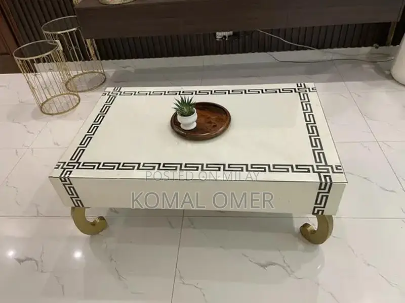 Modern Wooden Center and Side Table Set with Glass Tops