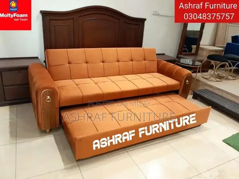 Convertible L-Shape Sofa Bed with Molty Foam