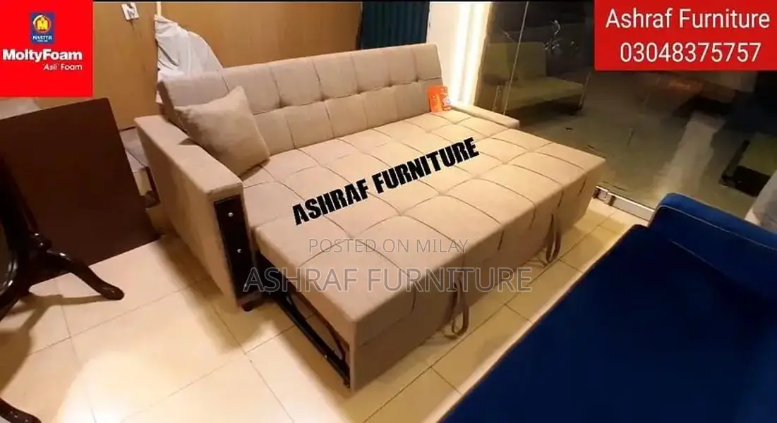 Convertible L-Shape Sofa Bed with Molty Foam