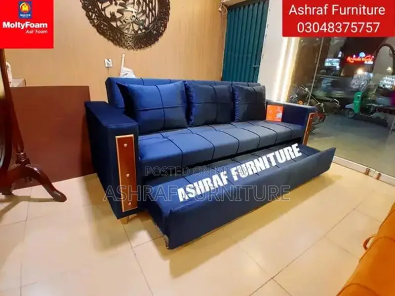 Convertible L-Shape Sofa Bed with Molty Foam