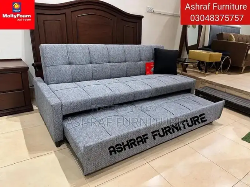 Convertible L-Shape Sofa Bed with Molty Foam