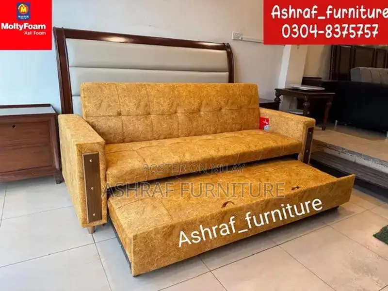 Convertible L-Shape Sofa Bed with Molty Foam