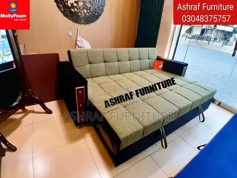 Convertible L-Shape Sofa Bed with Molty Foam