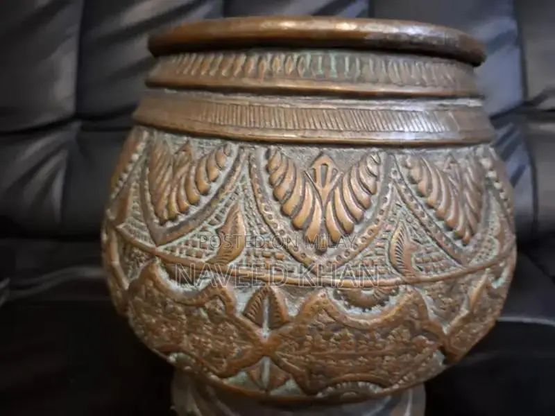 Antique Copper Vessel - Traditional 200-Year-Old Handcrafted Container
