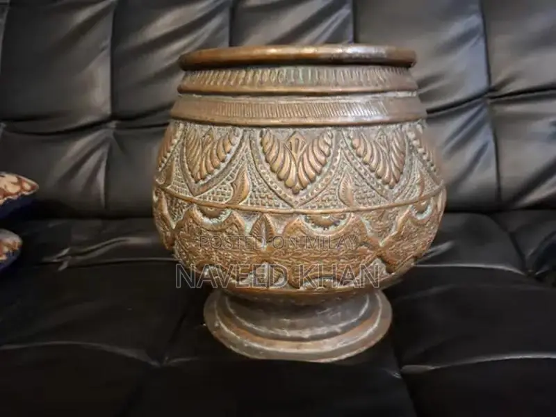 Antique Copper Vessel - Traditional 200-Year-Old Handcrafted Container