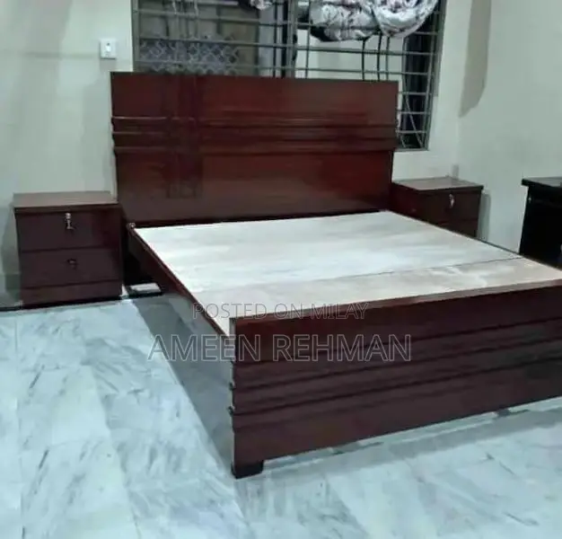Comfortable Double Bed Frame for Bedroom