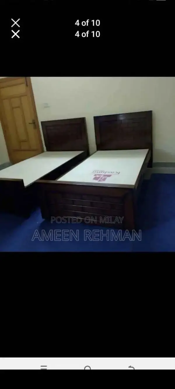 Single and Double Beds, Mattresses Available