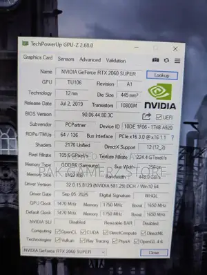 RTX 2060 Super (8-GB 256-Bit DDR6) & GTX 1060  (6-GB DDR5 192-Bit)