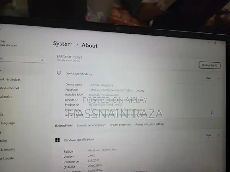Lenovo ThinkBook Core i7 13th Gen Laptop - Professional Performance