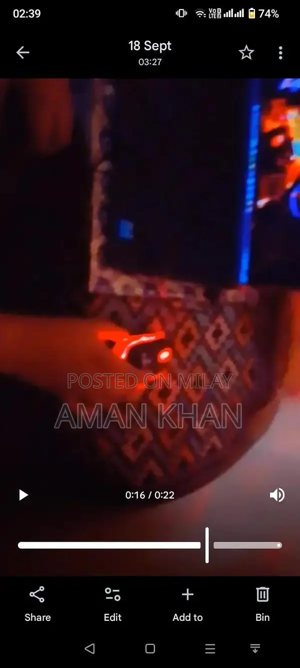 Alcatel mouse 1 catez full lighting gaming mouse with box