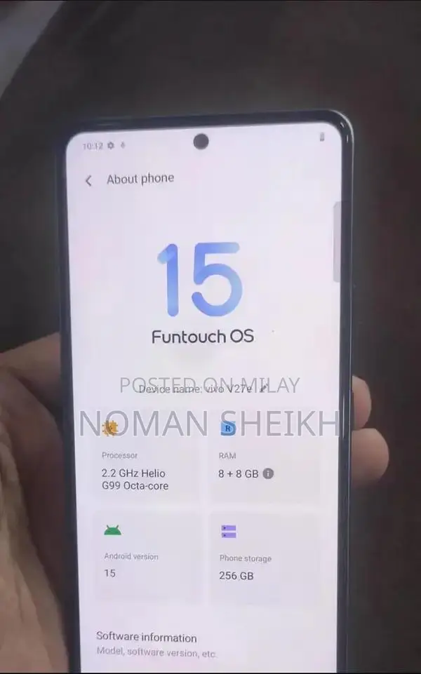 V27e Smartphone with 8GB RAM and 256GB Storage