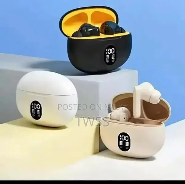 Wireless Bluetooth 5.3 Earbuds with LED Display and Long Battery Life