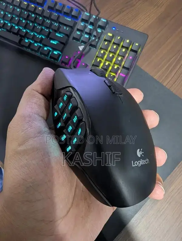 Gaming Mouse Logitech G600 MMO, RGB Backlit, 20 Programmable Buttons