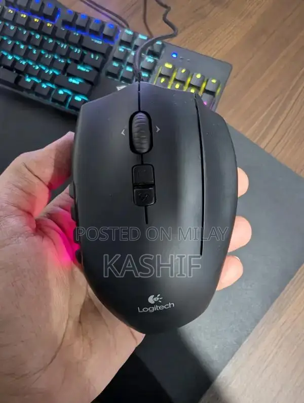 Gaming Mouse Logitech G600 MMO, RGB Backlit, 20 Programmable Buttons