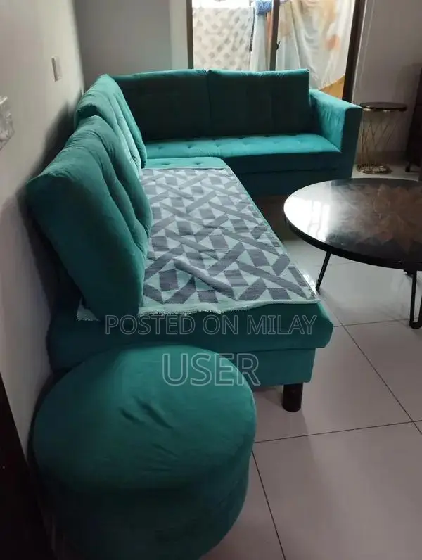 7 seater sofa with puff