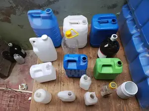 10 Liter Blue and White Water Cane Container