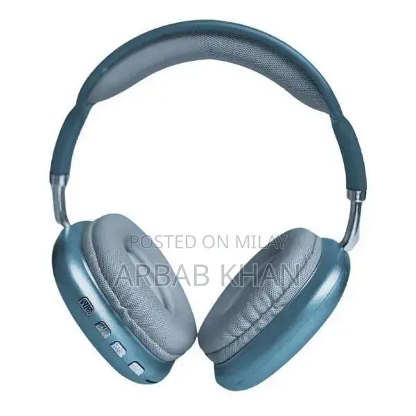 Black ABS Plastic Over-Ear Headphones with Device Compatibility