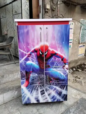 Kid's Wooden Wardrobe Storage Cabinet