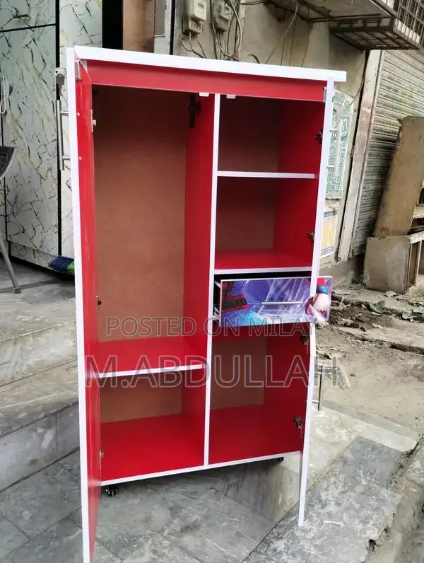 Kid's Wooden Wardrobe Storage Cabinet