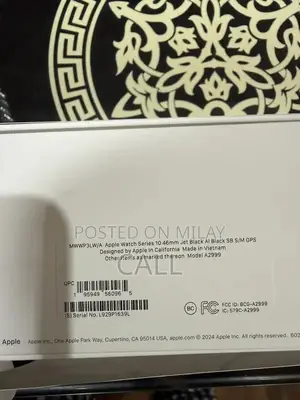 Apple Watch Series 10 46mm GPS Smartwatch in Black Aluminum